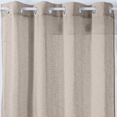 FRED – Voilegardin i linnelook, beige