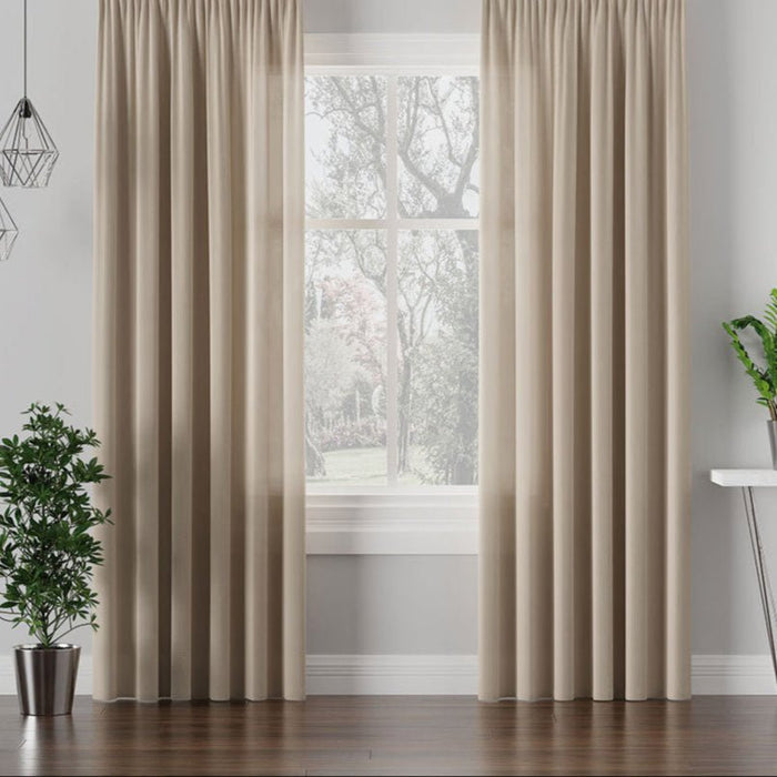 ARUBA - Ljusdämpande wavegardin, Ljusbeige – wavegardin