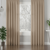 ARUBA – Lysdæmpende wavegardin, mørk beige - EasyGardin