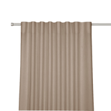 ARUBA – Lysdæmpende wavegardin, mørk beige - EasyGardin
