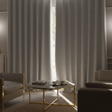 NOVA - Wave Mørklægningsgardin, Lys Pastelgrå