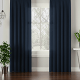 ARUBA - Lysdæmpende wavegardin, Marineblå - EasyGardin