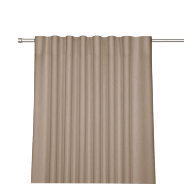 ARUBA – Lysdæmpende wavegardin, mørk beige - EasyGardin