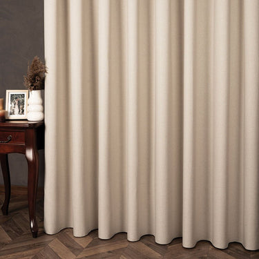 CYRUS - Lysdæmpende wavegardin, beige - EasyGardin™