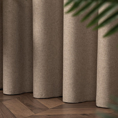 CYRUS - Lysdæmpende wavegardin, Mørk beige - EasyGardin