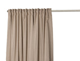 CYRUS - Lysdæmpende wavegardin, Mørk beige - EasyGardin