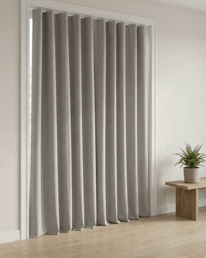 NOVA – mörkläggande wavegardin, grå – wavegardin