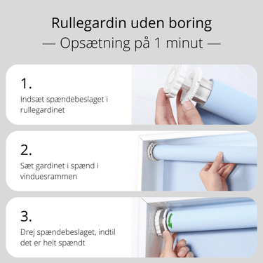 Rullegardin uden boring, mørklægning - EasyGardin
